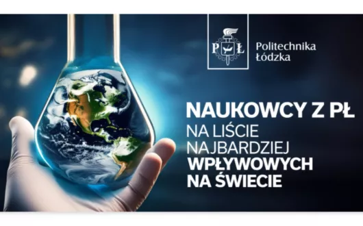 Grafika przedstawiająca dłonie naukowca i napis o najlepszych naukowcach na świecie