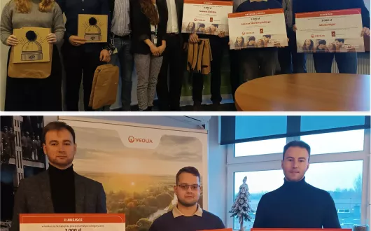 Laureaci konkursu Veoli na najlepszą pracę w zakresie Energetyki wraz z Jury