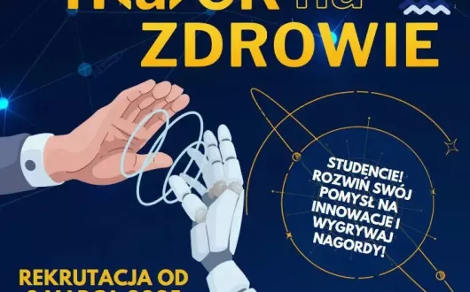 Plakat Hackathonu organizowany przez Biuro Karier PŁ