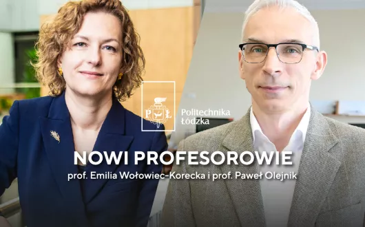 Zdjęcie dwóch profesorów z Wydziału Mechanicznego