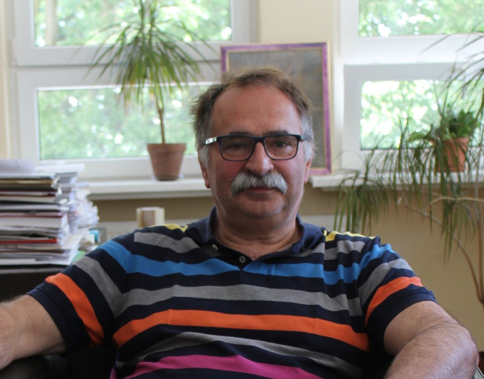 Scientist Professor Tomasz Kapitaniak in his office