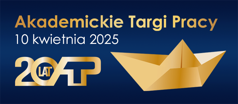 Grafika informująca o Akademickich Targach Pracy