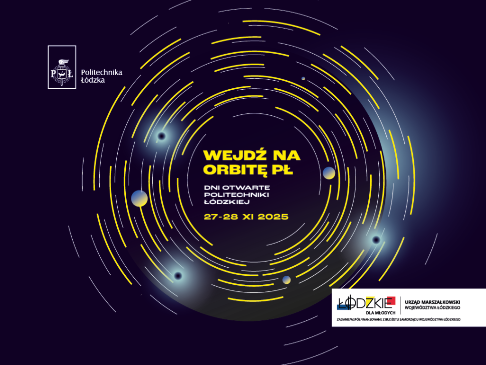 Grafika promocyjna Dni Otwartych PŁ