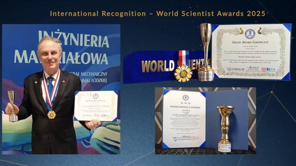 Naukowiec z Wydziału z nagrodą naukową