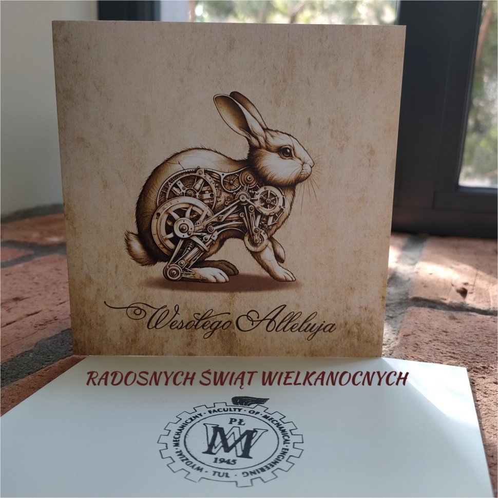 Grafika świąteczna z logo wydziału