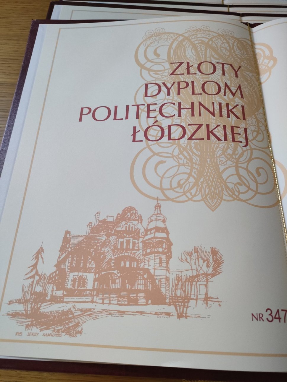 Grafika Złoty Dyplom Absolwenta PŁ