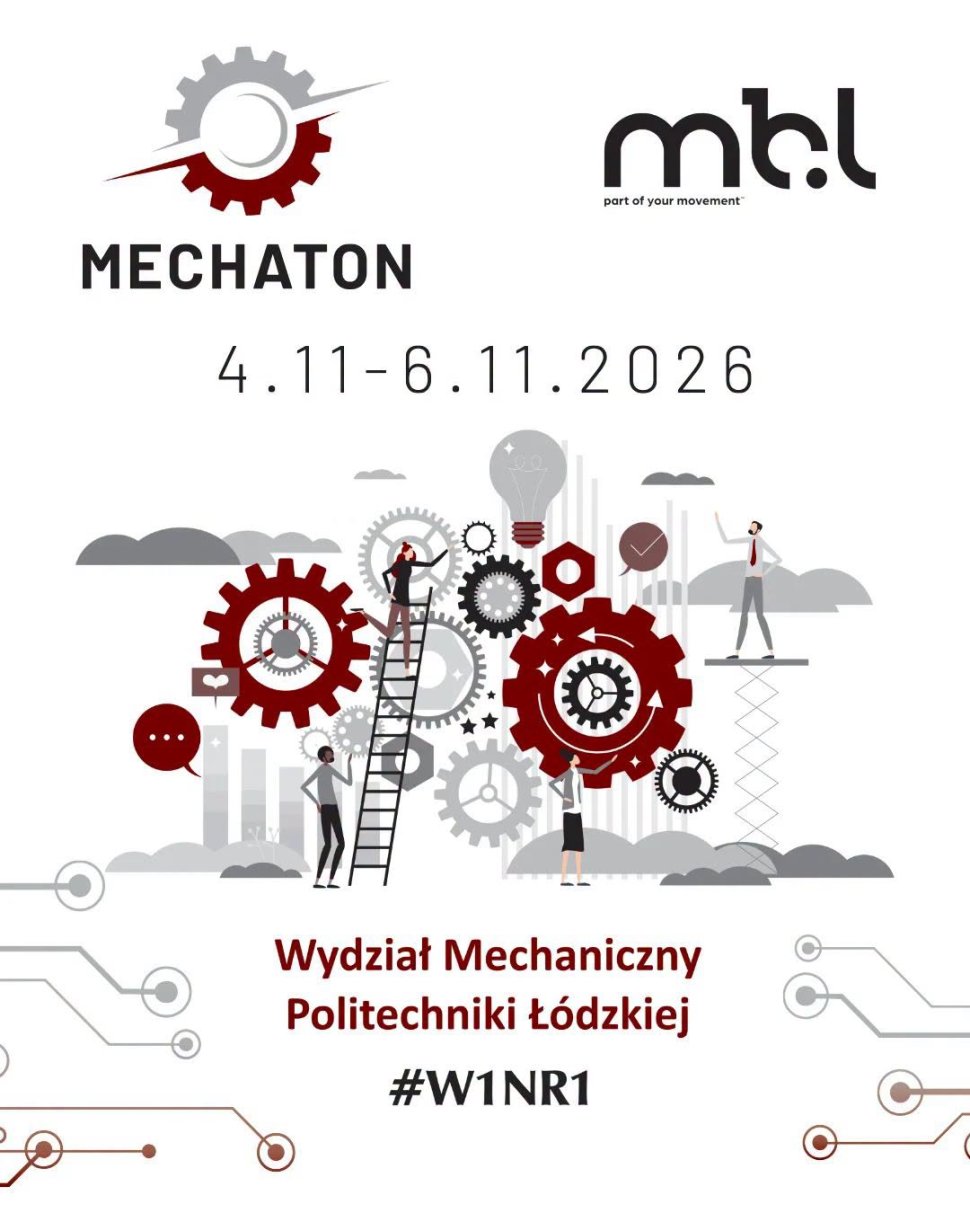 Grafika promująca konkurs MECHATON 2026