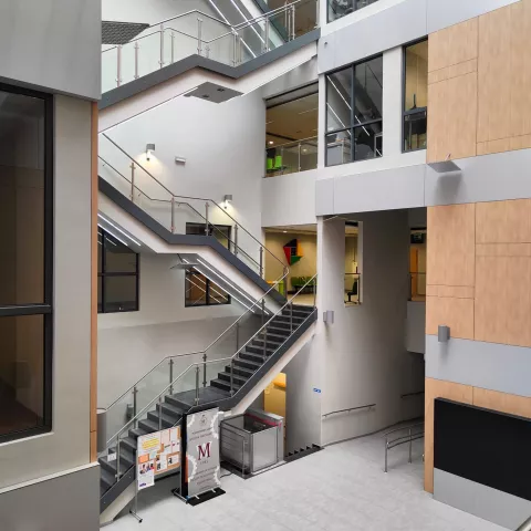 View from the first floor of the 21st century Engineers' Factory building 