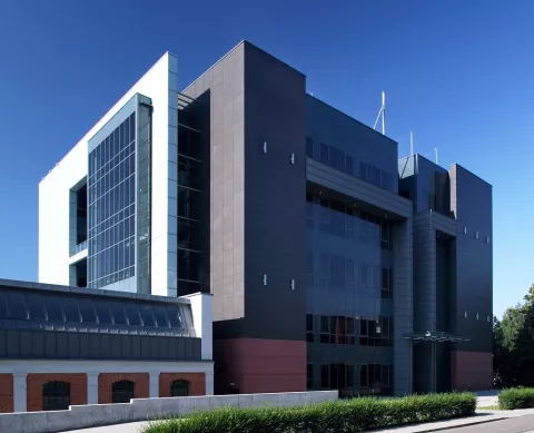 Building A18 of the Faculty of Mechanical Engineering of the Lodz University of Technology - Factory of Engineers of the 21st century.