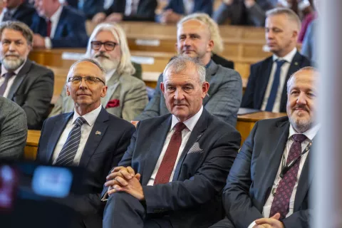 Goście jubileuszu Wydziału podczas uroczystosci