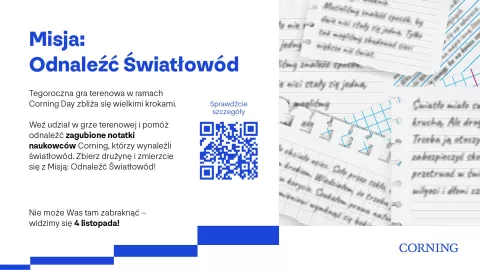 Grafika promocyjna wydarzenia Corning Day