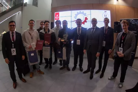 Studenci Wydziału którzy zajęli III miejsce w konkursie Mechaton