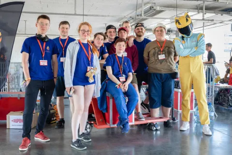 Grupa studentów z Koła Naukowego