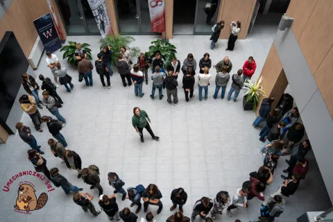 Studenci z Wydziałowej Rady Samorządu