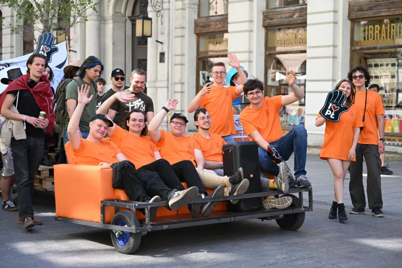 Studenci podczas Juwenaliów